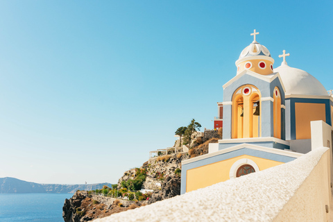 Santorini: begeleide wandeling naar krater en zonsondergang