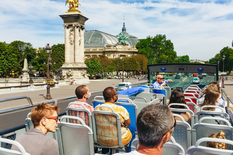 Parijs: Tootbus Hop-on-hop-off-bustour Ontdekkingstour met de bus24-uurs zomereditie pas