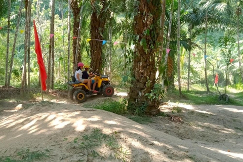 Khao Lak: Jangada de Bambu, ATV e Tour Particular das Tartarugas MarinhasKhao Lak: Tour particular com jangada de bambu, ATV e tartarugas marinhas