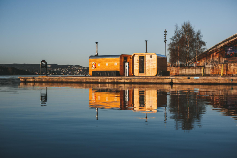 Oslo: Biljett till flytande bastu med självbetjäningTjuvholmen: Tillträde till allmän bastu