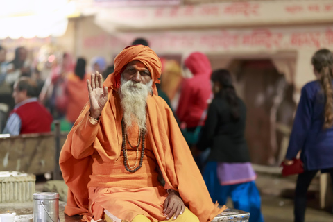 Tour en bateau au coucher du soleil, Ganga Arti, cuisine de rue, promenade dans le patrimoine