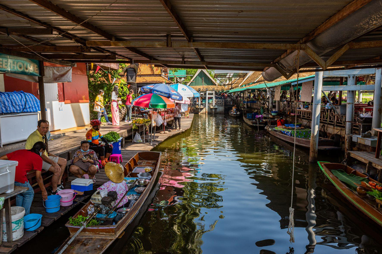 Bangkok: Private Khlong Latmayom Local Market (3 Options) Option 3 Private Klong Latmayom & Boat ride to Wat Paknam