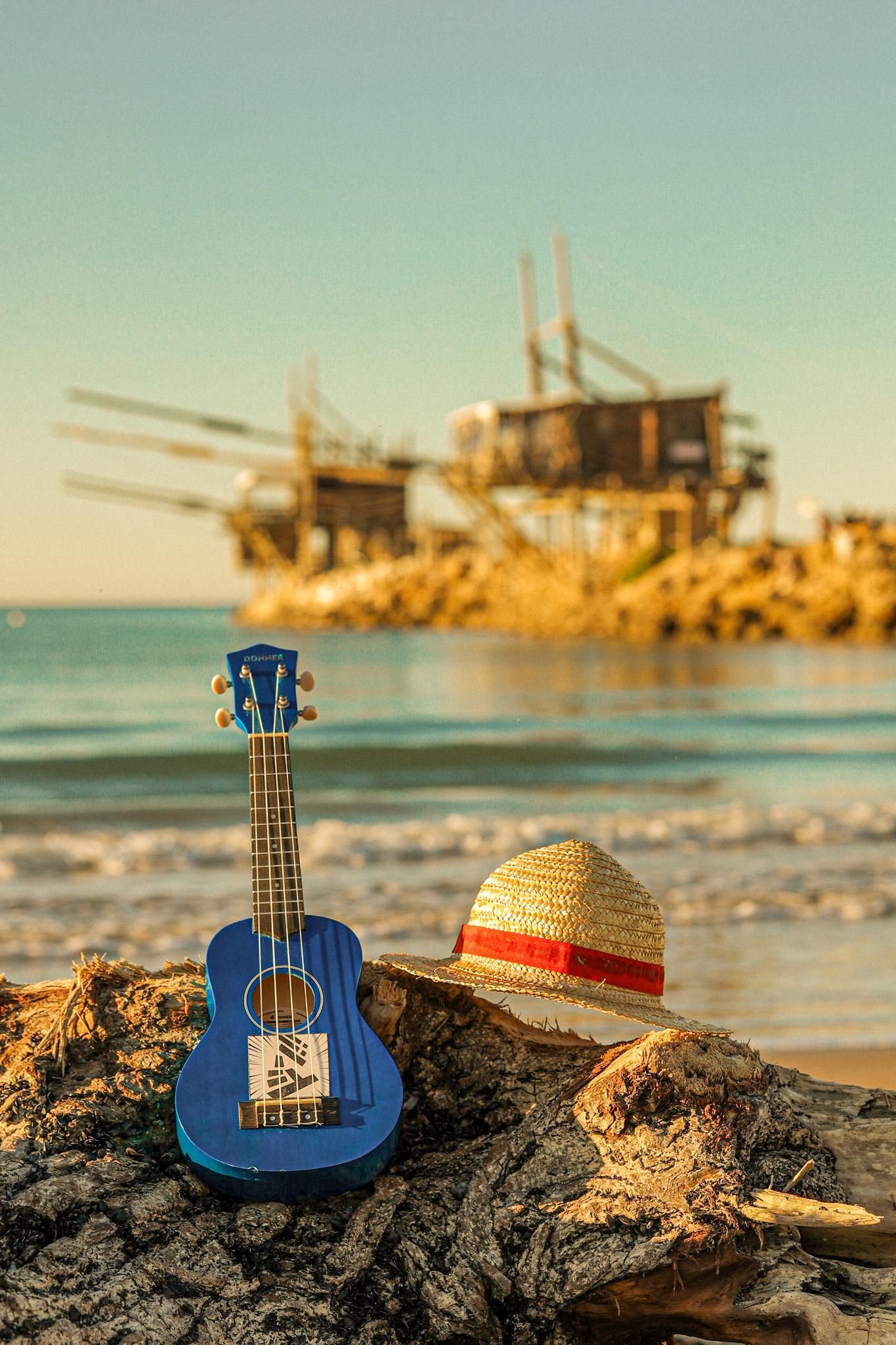 Ukulele-Unterricht am Strand von Punta Penna: Morgens oder bei Sonnenuntergang mit Arrosticini