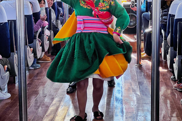 Puno: Full day tour to Uros and Taquile + folk dances on a speedboat Puno: Full day tour of Uros and Taquile + folk dances on a speedboat