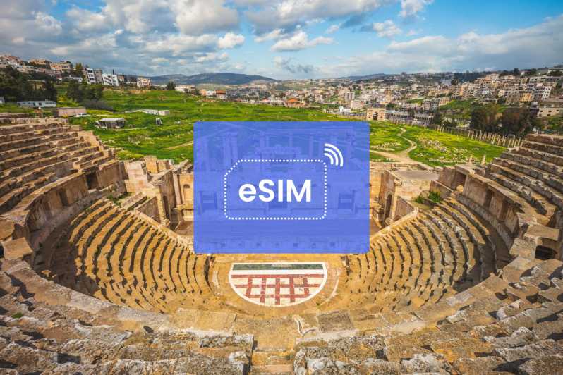 Amman: Jordania – plan mobilnej transmisji danych eSIM w roamingu