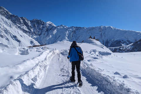 Snowshoeing in Kazbegi