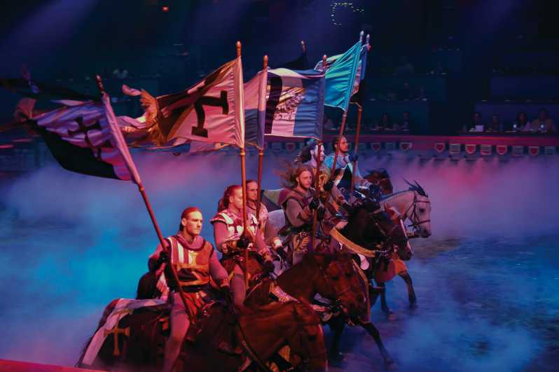 Las Vegas : spectacle du Tournoi des rois à l'Excalibur
