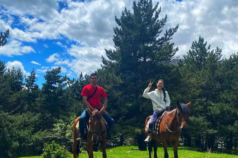 Montez à cheval jusqu&#039;à l&#039;église de la Trinité de Gergeti et atteignez le sommet d&#039;une montagne