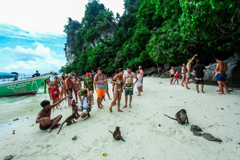 De Phi Phi: viagem de 1 dia para mergulho com snorkel em um barco de cauda longa