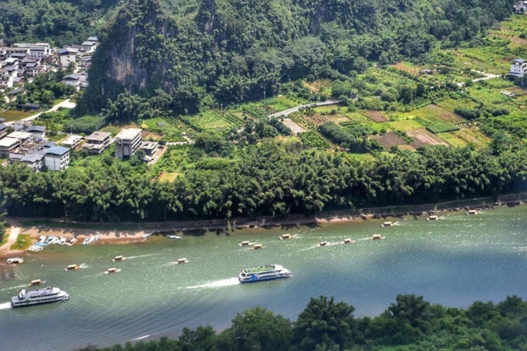 From Guilin: Li River Cruise, Yangshuo & Xianggong Hill Tour