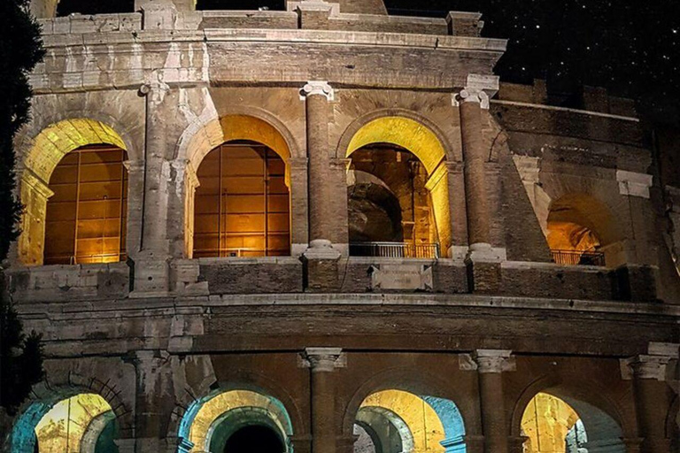 Rome: City Golf Cart Tour at Night With Free Pickup