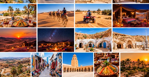 From Tunis,Hammamet,Sousse: 2Day Sahara Camping Sunset&Oasis