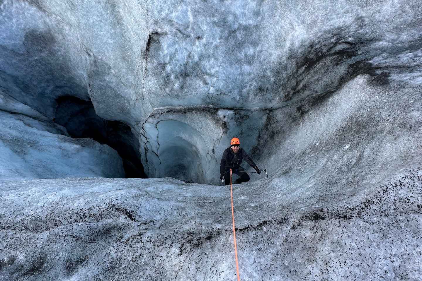 Ice climbing at Sólheimajökull