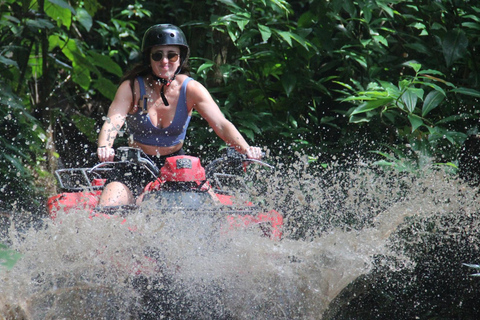 Ubud: Alamelu ATV Quad Bike Adventure with Mud & Waterfalls Full Track ATV Quad Bike + Monkey Forest (Private Transfer)