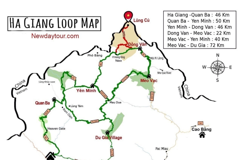 Desde Hanoi: Ha Giang Loop 3 días 3 noches con easy rider