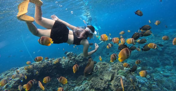 From Bali: 3 Snorkeling Spots Tour to Lembongan and Penida