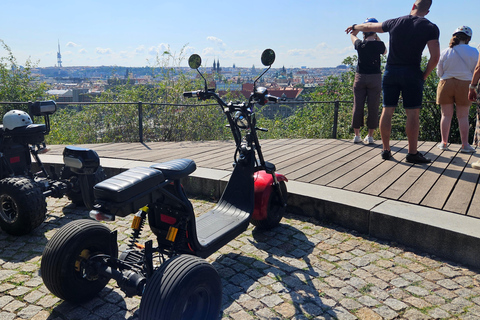 Prague: Heart of Prague Electric Tricycle Scooter Tour 30-Minute Lesser Quarter Tour with English-Speaking Guide