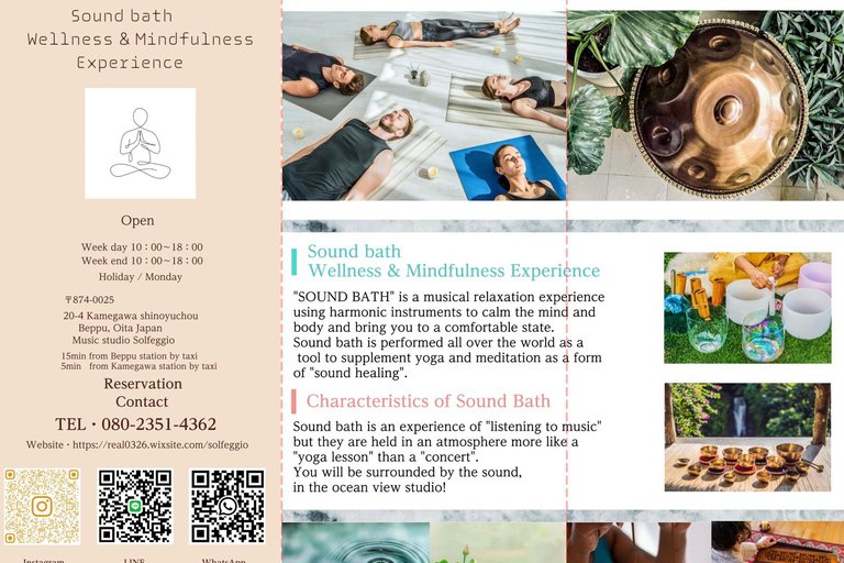 Beppu: Sound Bath Wellness Retreat at Ocean View Studio Private Sound Bath Wellness Retreat at Ocean View Studio