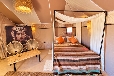 Marrakech to Fes: 3-Day Sahara Desert Tour, Camel & Buggy Option 2 — Luxury Sahara Camp