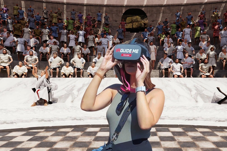 Malaga: Alcazaba, Picasso e molto altro. 5 esperienze VR a piedi!Tour a Malaga: viaggio nel tempo con la realtà virtuale