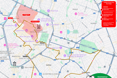 Brussels: Open Top Christmas Lights Tootbus Tour