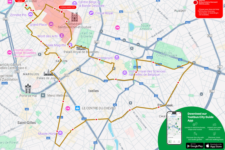 Brussels: Open Top Christmas Lights Tootbus Tour