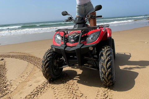 Agadir & Taghazout: Quad Beach & Mountain Adventure with Tea quad bike full day to paradis valley