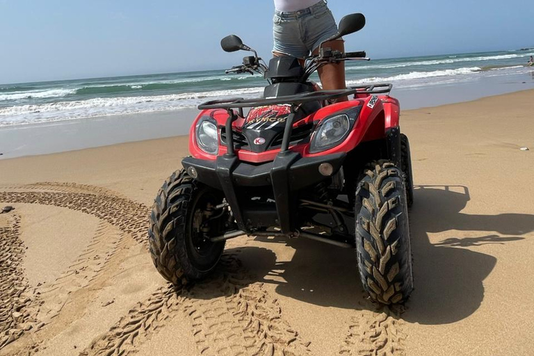 Agadir & Taghazout: Quad Beach & Mountain Adventure with Tea quad bike full day to paradis valley