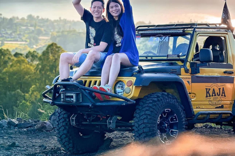 Ubud: Mount Batur Sunrise Tour – Jeep or Trekking Option Ticket Natural Hot Spring (Meeting point) + Without Hotel Tf