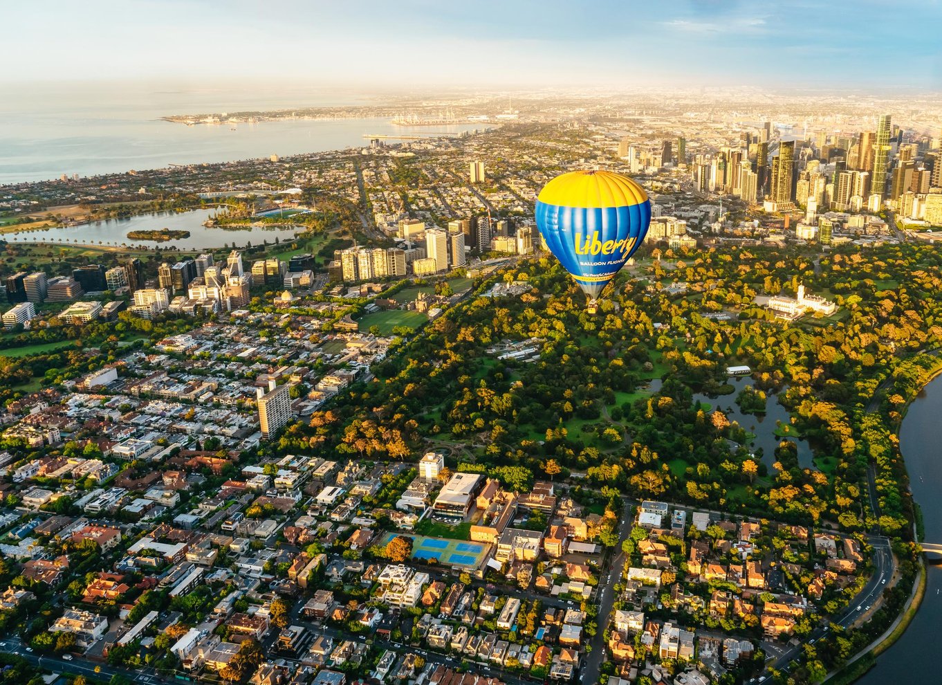 Melbourne: Ballonflyvning ved solopgang