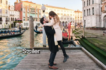 Venedig: Professionelles Fotoshooting an der Rialto-Brücke