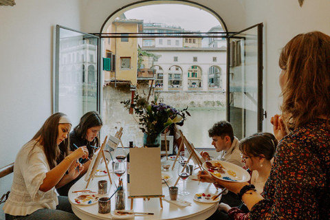 Florenz: Malen &amp; Wein mit Blick auf die Ponte Vecchio