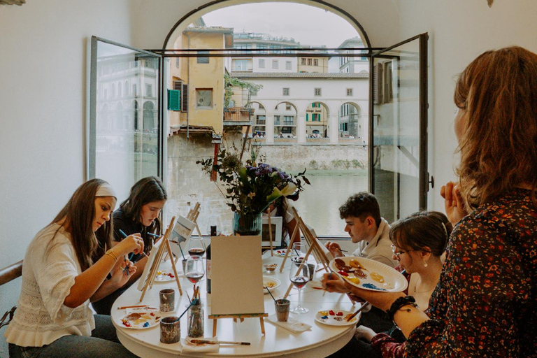 Florenz: Malen &amp; Wein mit Blick auf die Ponte Vecchio