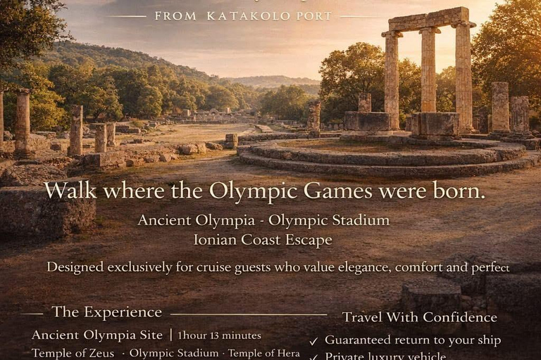 Katakolon: Private Olympia & Beach Tour