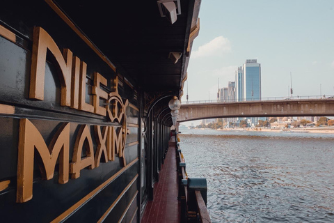 Cairo: Nile Maxim Luxury VIP Dinner Cruise & ٍBelly Dance Option - 2 Nile Maxim Premium Window Table