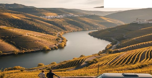 Douro: E-Bike-Tour und Bootsfahrt mit Transfer ab Porto
