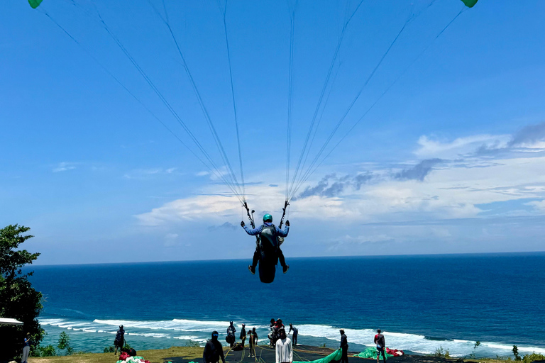 Bali Paragliding Experience at Pandawa Beach With Instructor Paragliding Hotel Transfer Without Ticket