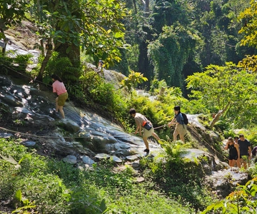 Chiang Mai: Tour di mezza giornata delle cascate Sticky e trasferimenti dall'hotel
