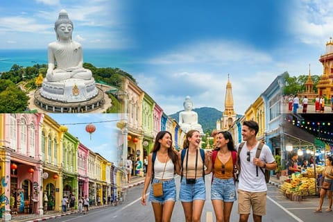 Phuket Highlights Big Buddha,Old Town & Chillva Night Market