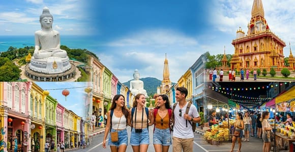 Temps forts de Phuket : Grand Bouddha, vieille ville et marché de nuit de Chillva