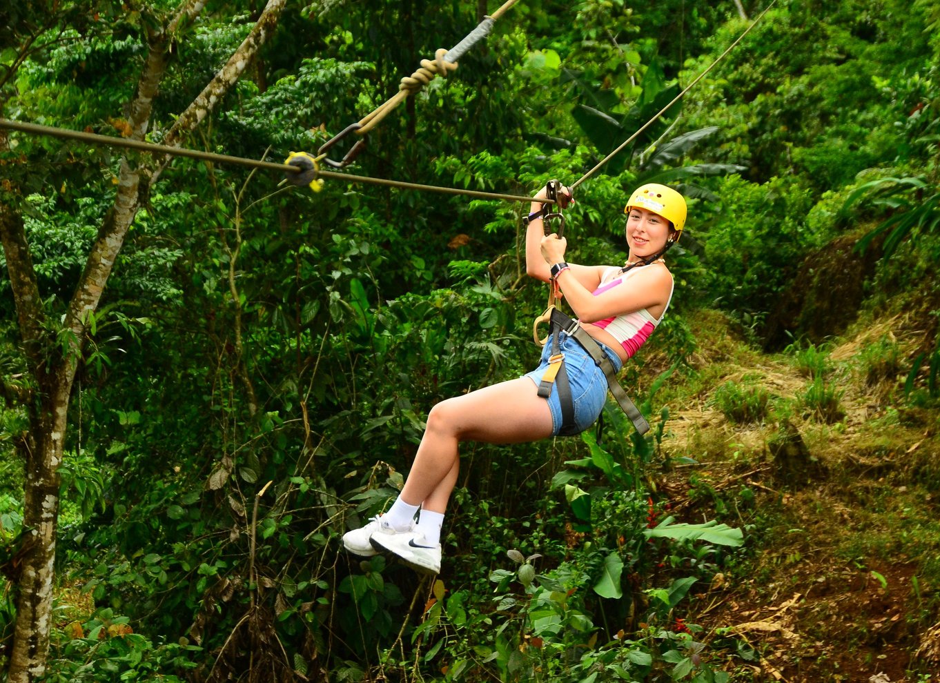 La Fortuna: Zip Line-tur med rappel