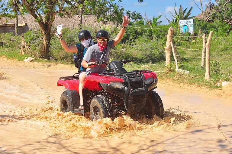 Punta Cana: Przygoda ATV z jaskinią Taino i plażą Macao