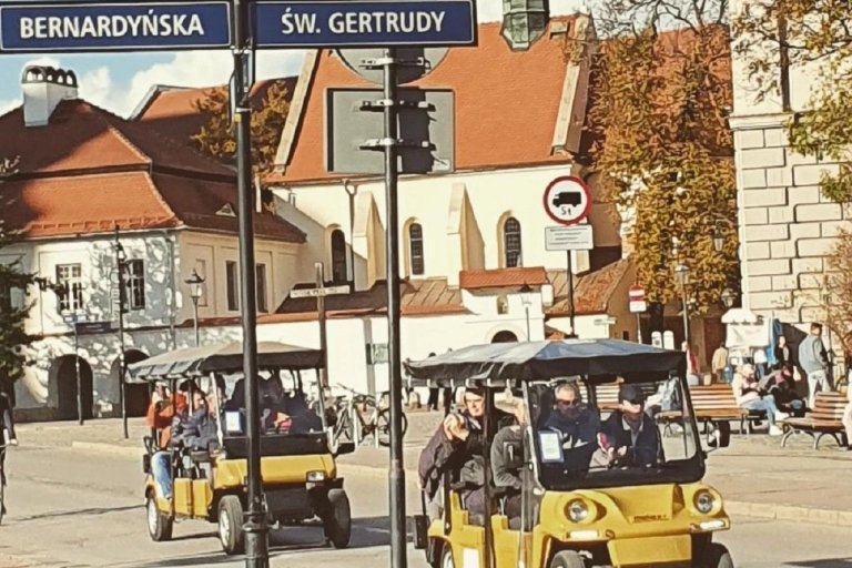 Tour de ville de Cracovie, voiture de golf. Visite privée !Tour de ville de Cracovie, voiture de golf