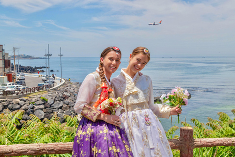 Jeju: Premium Hanbok Experience with Styling & Photo Zone 2 Hours Rental