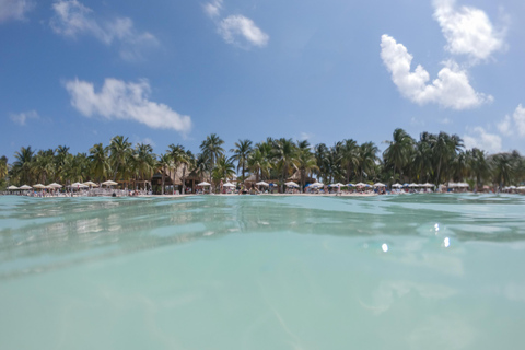 Cancún: Isla Mujeres katamarankryssning med snorkling