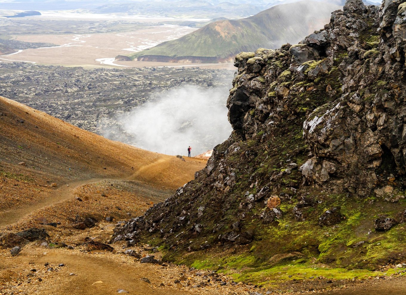 Reykjavik: Vandretur i højlandet ved Landmannalaugar og varme kilder