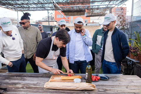 Barcellona: Masterclass di cucina sulla paella sul tetto
