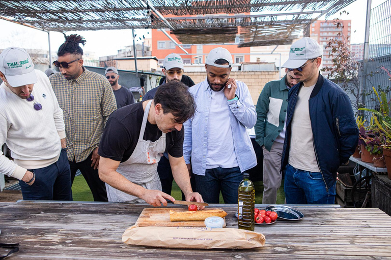 Barcellona: Masterclass di cucina sulla paella sul tetto