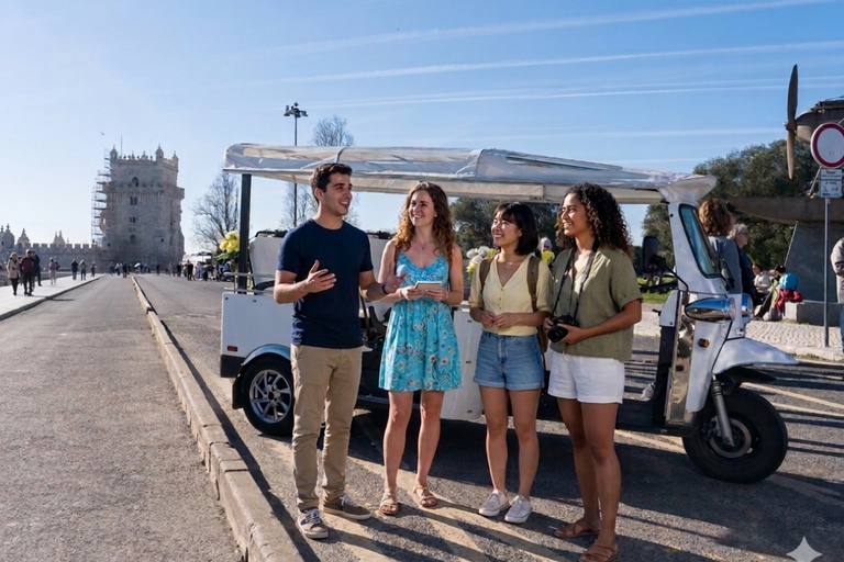 Lisbon: Private TukTuk City Tour | See Hidden Gems Today 3.5H Old Town & Belem full experience