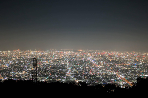 Osaka : visite nocturne du mont Ikoma avec la ligne d'horizon
